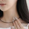 Modernlike Silver 925 Onyx Black Necklace 2mm