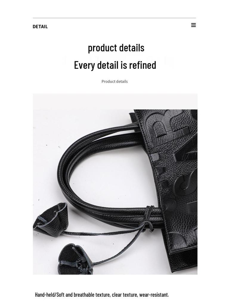 Thousand Classic 2025 Осень/Зима Большая Вместимость Сумка из Коровьей Кожи для Женщин - На Плечо и Через Плечо