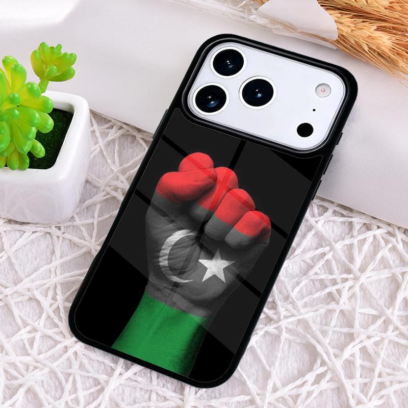 Мягкий чехол для телефона с флагом Ливии для iPhone 17 Air 16 15 11 12 14 13 Pro Max Ударопрочный чехол