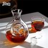 Japanese Clear Crystal Ice Jug Lead Free Glass Wine Bottle Bar Whiskey Flask Sake Beer Cooler Wine Dispenser Carafe Decanter