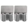 Self-adhesive steel hanger for mop, broom and tools, 2 pcs.