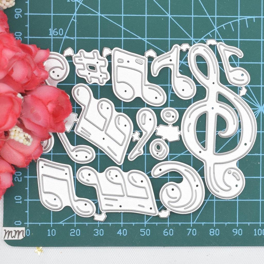 Musical Notes Metal Cutting Dies Stencil DIY Scrapbooking Embossing Paper Cards Album Making Decorative Craft Cut Template