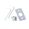 Single Side Glass Door Lock SUS 304 Stainless Steel with Turn Knob Rust Proof for Pet Shop Front Glass Entrance