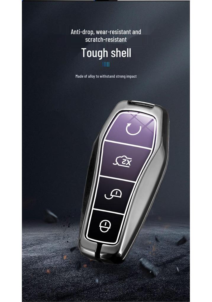 BYD Dolphin 22-24 Key Case: Compatible with Han, Song Plus, Tang DMI, Qin Pro, Yuan E2