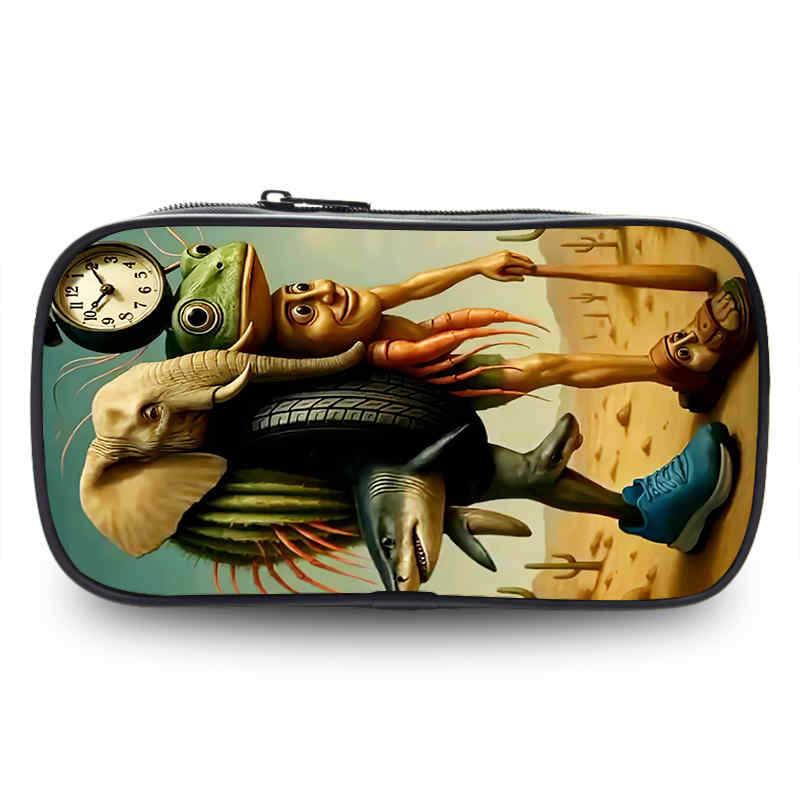 Tralalero Tralala Pencil Cases New Tungtung Sahur Brainrot Kids Stationery Bags Student Back To School Pen Pouch Children Gift