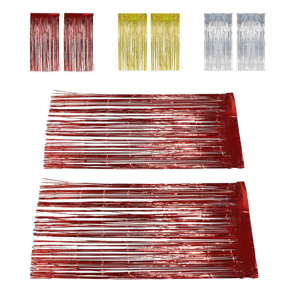 2 шт. фольгированная бахрома занавеска бахрома фон для свадьбы помолвки девичника дня рождения вечеринки сцена D