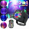 3 в 1 DJ Magic Ball Light Laser LED Stage Disco Light Strobe Light Автоматическое управление звуком Пульт дистанционного управления Сценическое освещение