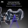 Микро кастинговая катушка Dequ DC PLUS со звуком заброса, системой защиты от перебегания шнура, двойным тормозом, полууниверсальная модель