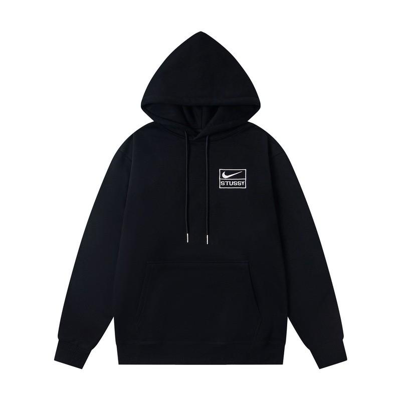Unisex Oversized Cotton Sweatshirt With Minimalist Letter Embroidery Streetwear Style Fall Casual Top