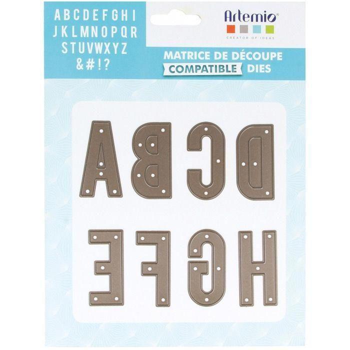 Pochoirs de découpe - Sizzix - X27 Alphabet - Métal - 30 pièces - 5 cm
