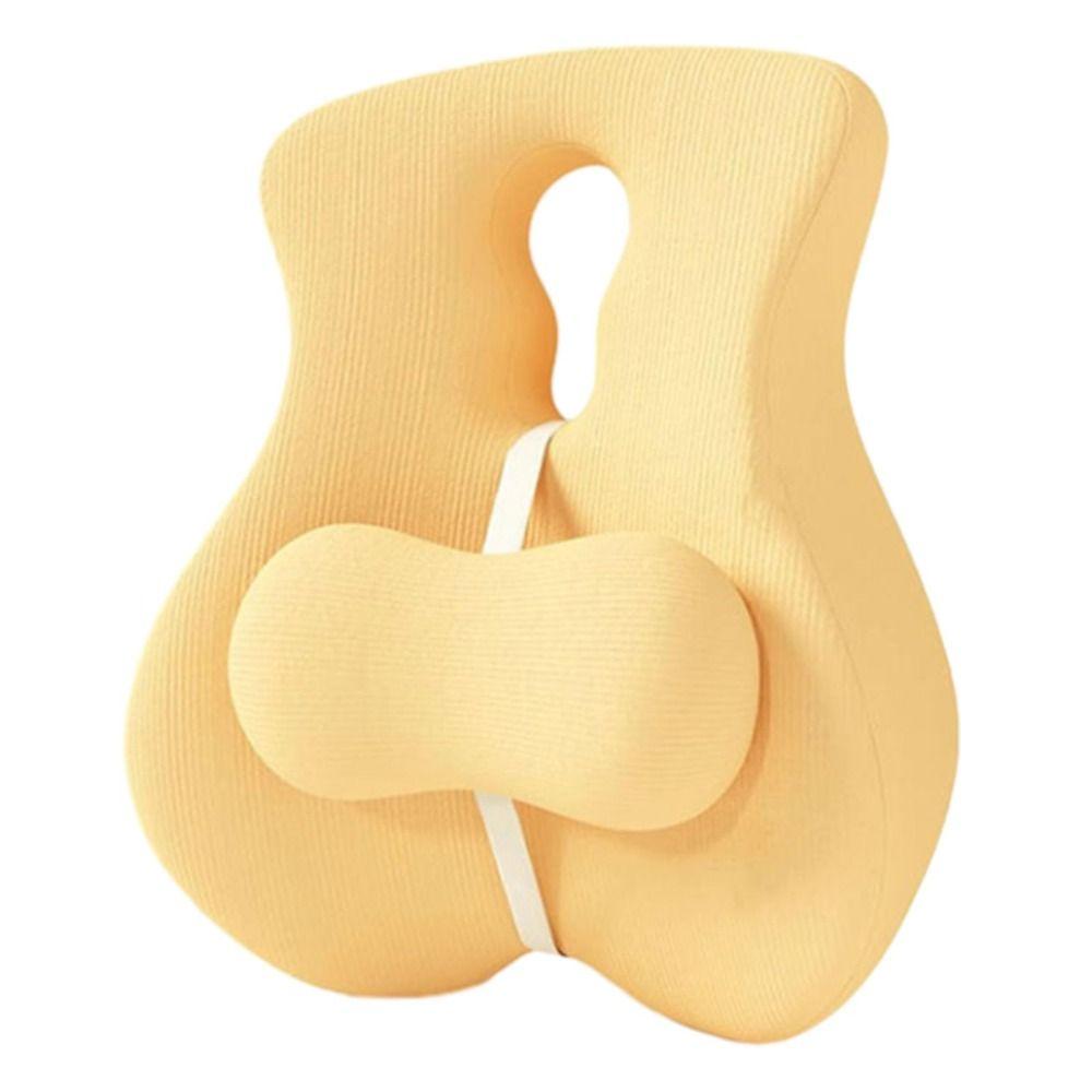 Breathable Back Support Pillow Adjustable Slider Ergonomic Waist Support Cushio Work From Home