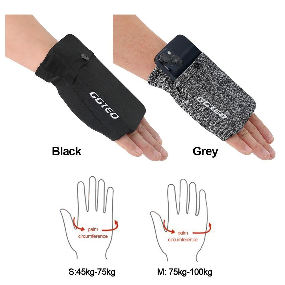 Phone Protection Sports Phone Bag Black Grey Wrist Storage Bag Wrist Phone Bag  Running Sports