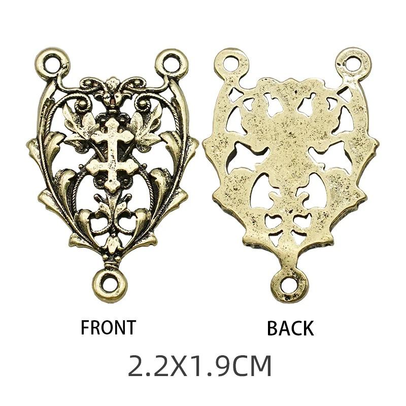 Треугольный сплав ювелирных изделий соединитель ювелирных изделий Изготовление ювелирных изделий Ожерелья Браслеты DIY аксессуары Богоматерь Чудес