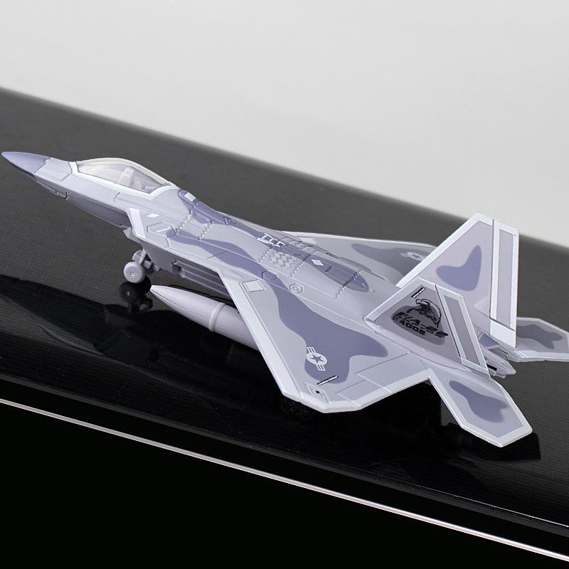 Игрушка F22 Сплав Истребитель Авиация Военный Самолет Игрушка Подарок со Звуком и Светом
