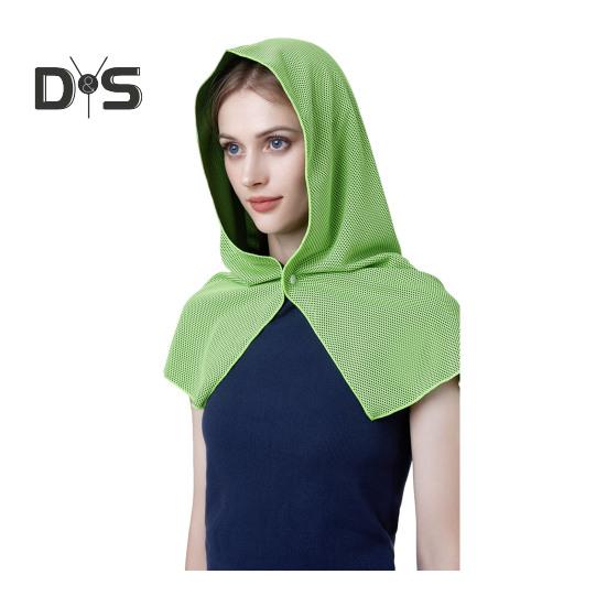 Охлаждающий капюшон с застежкой на пуговицы, УФ-защитное полотенце, быстросохнущее, портативное, унисекс, для спортзала