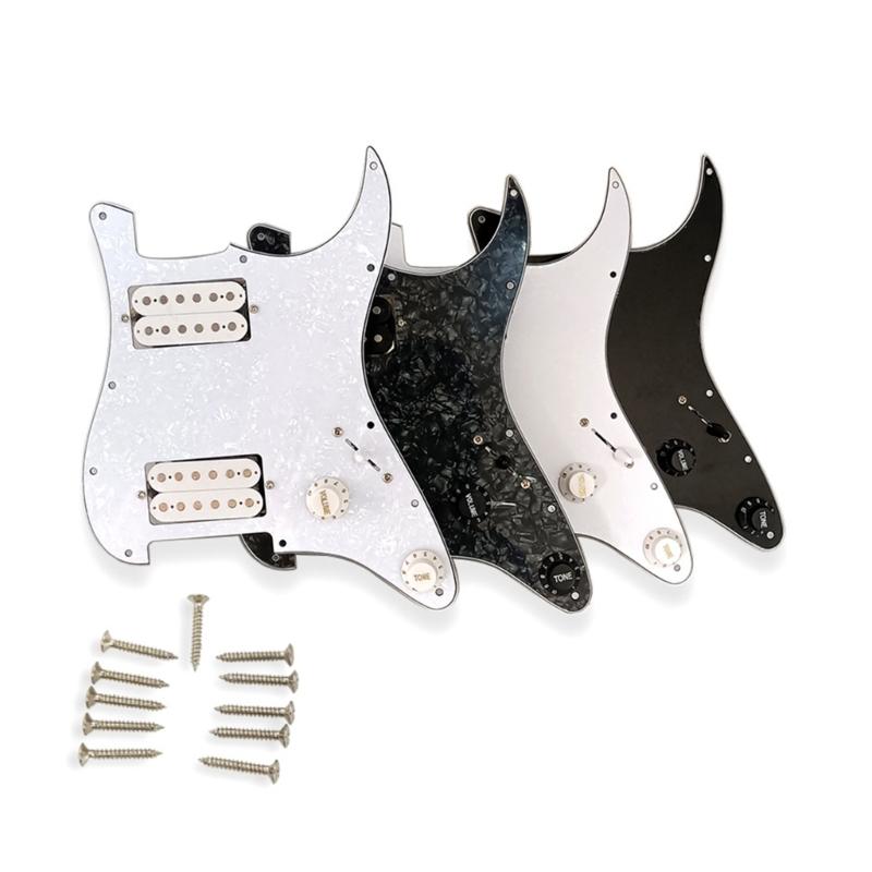 Electric Guitar Board Guitars Pickguard 3Ply PVC Electric Guitar Board Pickguard Pickups with HH Pickup Loaded Prewired