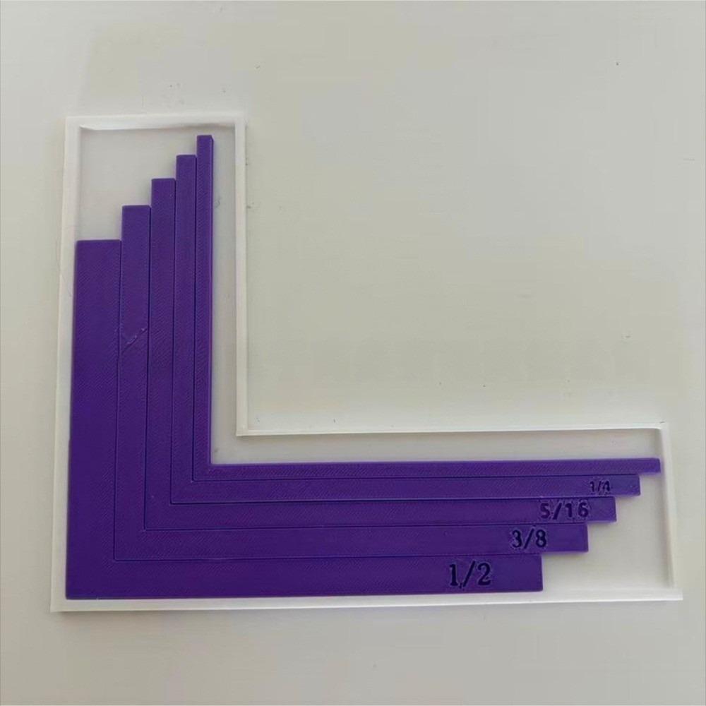 Color-Coded Paper Craft Alignment Guide With Storage Case Card Positioning Tool For Greeting Cards