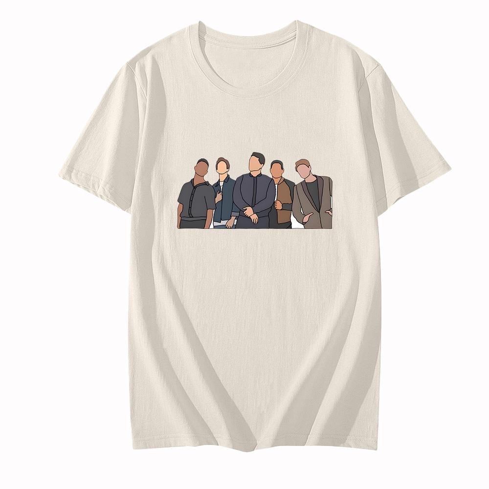 Футболка Six60 с мультяшным принтом, короткий рукав, круглый вырез, Camisetas, удобная хлопковая повседневная футболка, унисекс для женщин/мужчин