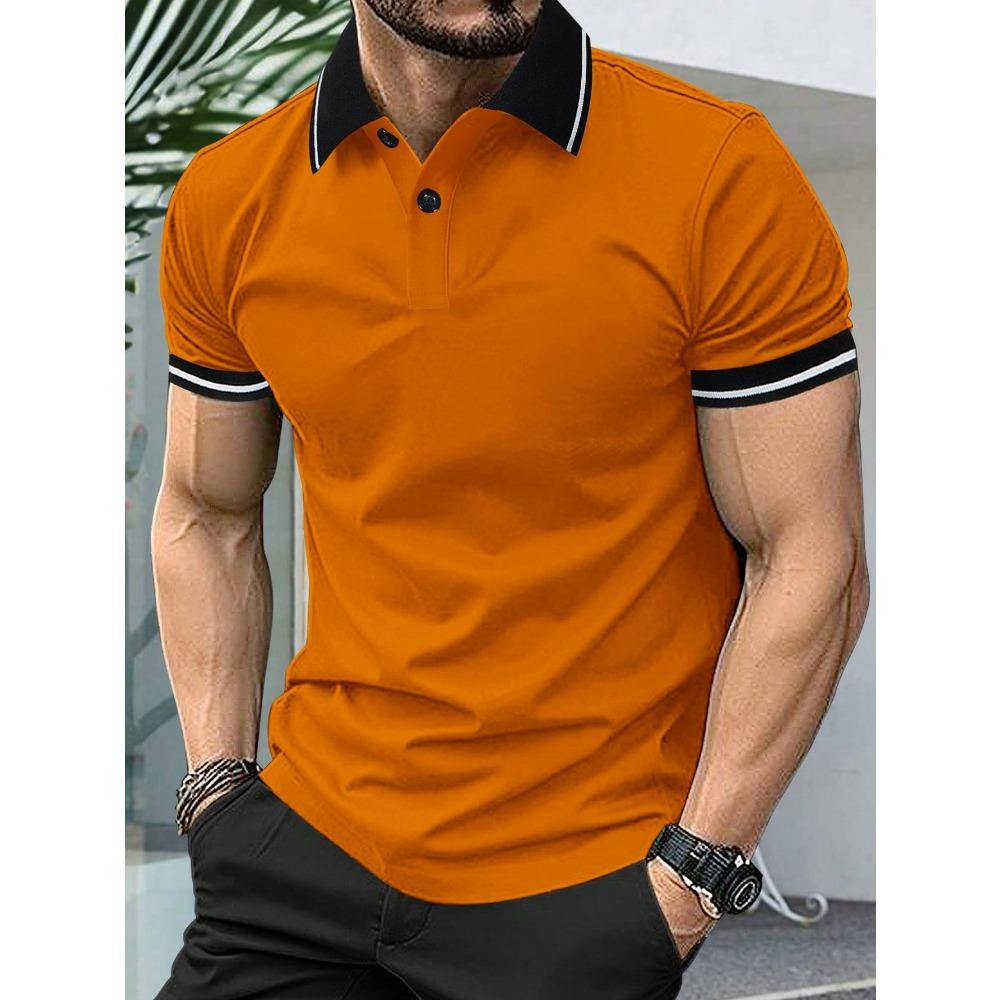 Мужская рубашка Manfinity Homme в полоску с короткими рукавами и деловым воротником, летняя