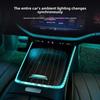 For Mercedes-Benz W214 E-Class Central Control Edge Crystal Light Frame E300 E260 Ambient Light Decorative Frame 2024-2026