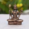 Lord Shiva Idol Shiv Padmasana Sitting Statue | Gift Item for Home Family and Friends (3.1 Inches)
