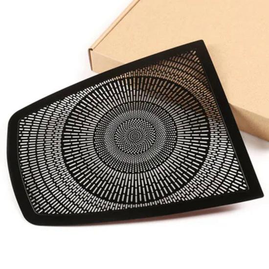 Aluminum Alloy Black Car Styling Dashboard Speaker Cover Stickers For BMW 7 Series F01 F02 F03 F04 2009-2014 Auto Accessories