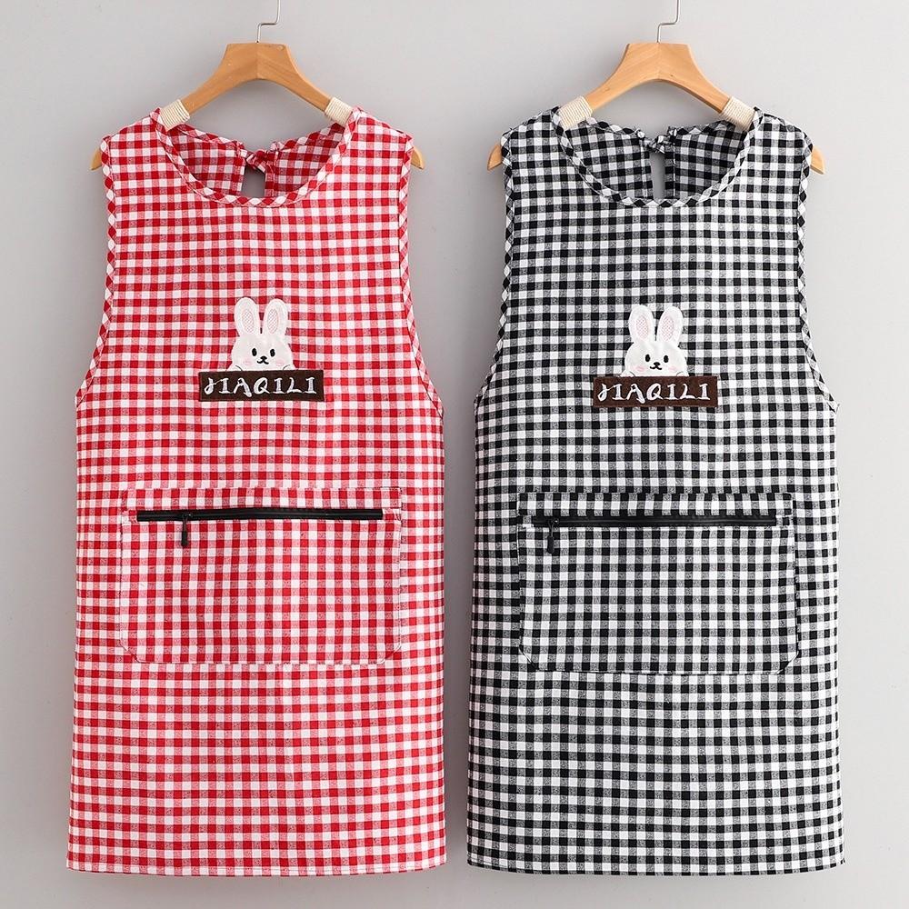 Breathable Stain-Resistant Apron Vest Style Sleeveless Apron New Working Clothes Kitchen