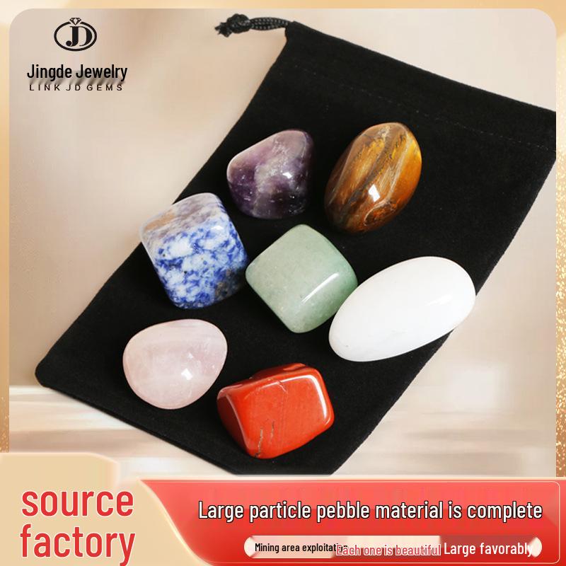 Jingde Jewelry Polishing Stones: Rose Quartz, Red Agate, Red Jasper, Green Aventurine, Large Demagnetizing Particles.