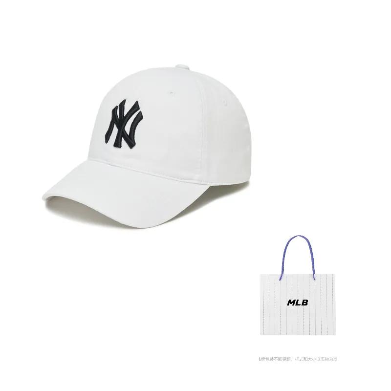 MLB Cotton Baseball Caps Unisex White (Unisex) Baseball Caps 3ACP6601N 50WHS
