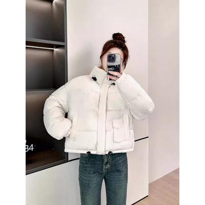 Новая хлебная одежда, пуховики, утолщенные пуховики, куртки с капюшоном, зимняя одежда в стиле колледжа, свободная модная пуховая одежда, женская