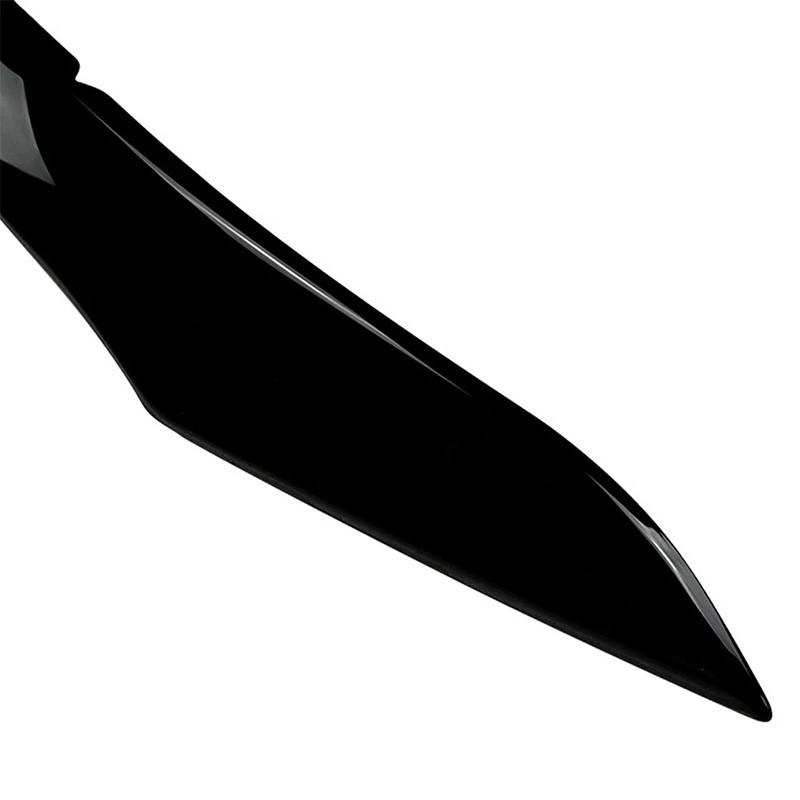 2 шт. Глянцевые черные накладки на ресницы фар для BMW 1 серии F20 F21 Стандартный Дорестайлинг 2011-2014