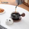 Mr. Nanshan Panda Ceramic Tea Infuser Couple Mug Set