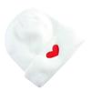 Embroidery Heart Knitted Hat Solid Color Love Skullies Beanies Sweet   Outdoor