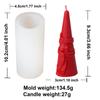 3D Santa Claus Relief Cylindrical Candle Silicone Mold Snowman Reindeer Christmas Tree Silicone Candle Molds Christmas Gift