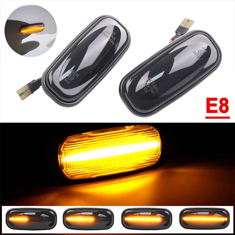 1Pair Premium Quality LED Dynamic Turn Signal Light For Land Rover Discovery 2 Defender Freelander 1