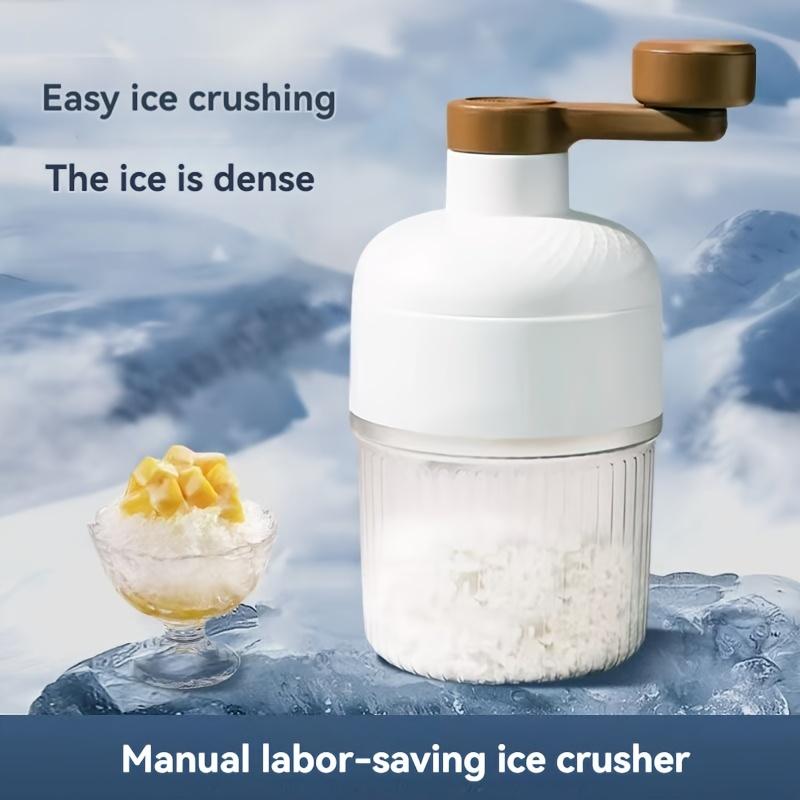 Shaved Ice Machine BPA Free Snow Cone Machine Manual Portable Ice Crusher and Shaved Ice Machine with Free Ice Cube Trays