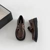Retro Versatile British Style Platform Small Leather Shoes Women's Autumn and Winter 2025 New Brown Heightening French Mary Jane Single Shoes