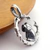 Лягушка лягушка кулон верхняя ручка верхняя ручка головка серебряный аксессуар амулет