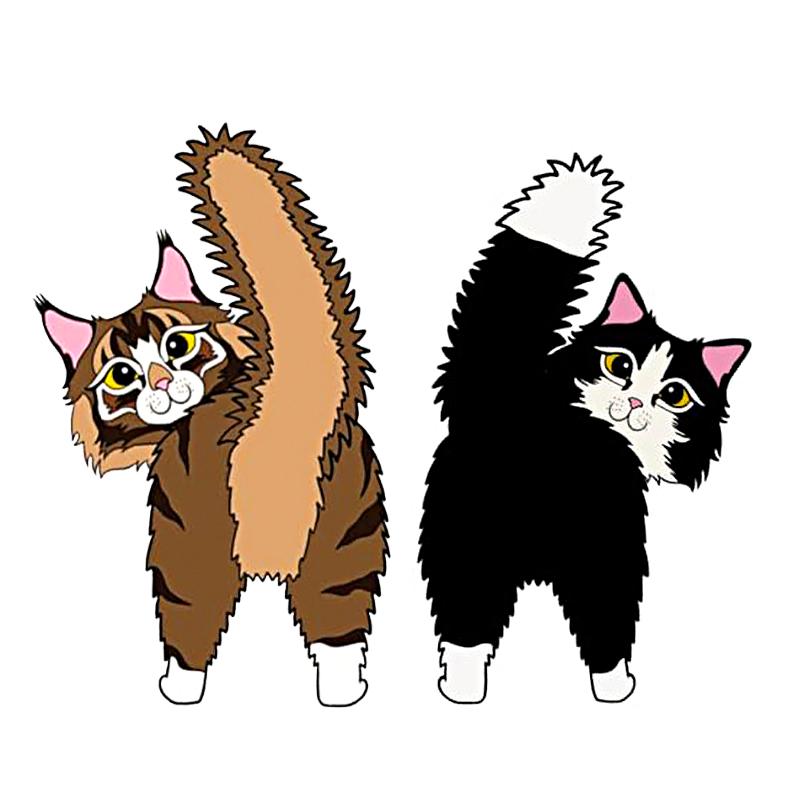 1 шт. забавная забавная вешалка для кошек креативная кошачья задница милая декоративная вешалка для полотенец крючок для кошек настенный крючок