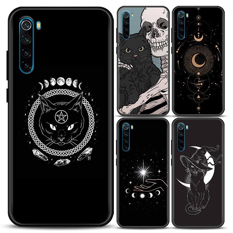Чехол для телефона для Xiaomi Redmi Note 11 10 8 Pro 9S 8A 10S 11S Мягкий чехол Луна ведьм Таро Загадочный тотем Для Redmi Note 8Pro 10Pro
