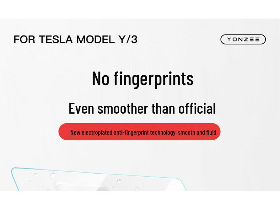 Комплект защиты экрана и консоли для Tesla Model 3/Y Yoke: Закаленное стекло и HD-пленка