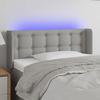 VidaXL LED Headboard Bedroom Furniture Single Bed Accessory Headboard Bed Frame Interior Light Grey 3123644