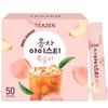 Teazen Black Tea Iced Peach 50 Sticks, Korea Kombucha