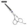 SANGELAR 6-дюймовые серебряные парикмахерские ножницы для стрижки волос филировочные ножницы профессиональные ножницы для стрижки волос высшего класса