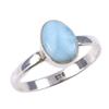 Natural Republic Ларимар Драгоценный камень 925 Проба Стерлинговое серебро Подарочное кольцо Р.8 c6e70