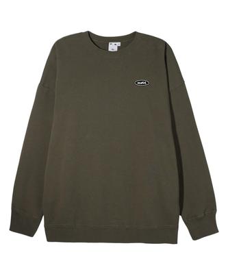Толстовка OVAL LOGO BIG SWEAT TOP OLIVE [X Girl] женская