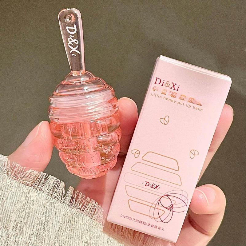 Масло для губ Honey Pot Fresh Fruit Lip Balm Длительное увлажнение Прозрачное масло для губ Жидкая помада Блеск для губ Макияж Косметика
