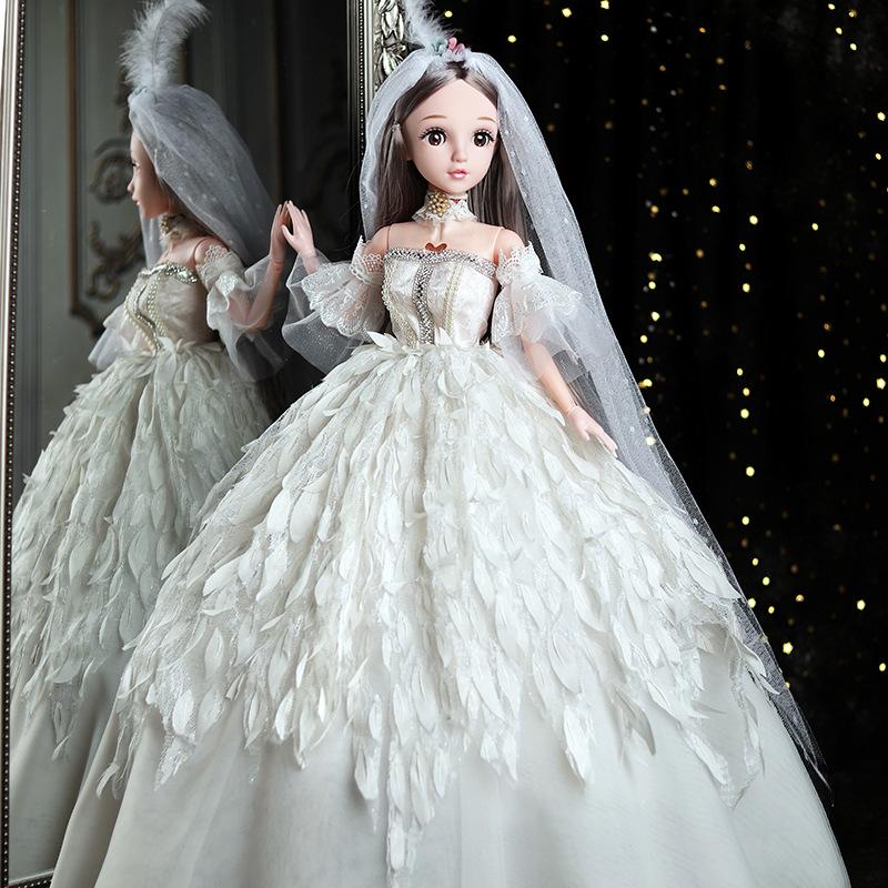 Большая кукла для переодевания 80 см, принцесса, игра в домик, игрушка для девочки, праздничный подарок на день рождения, подарочный набор, подарочная коробка