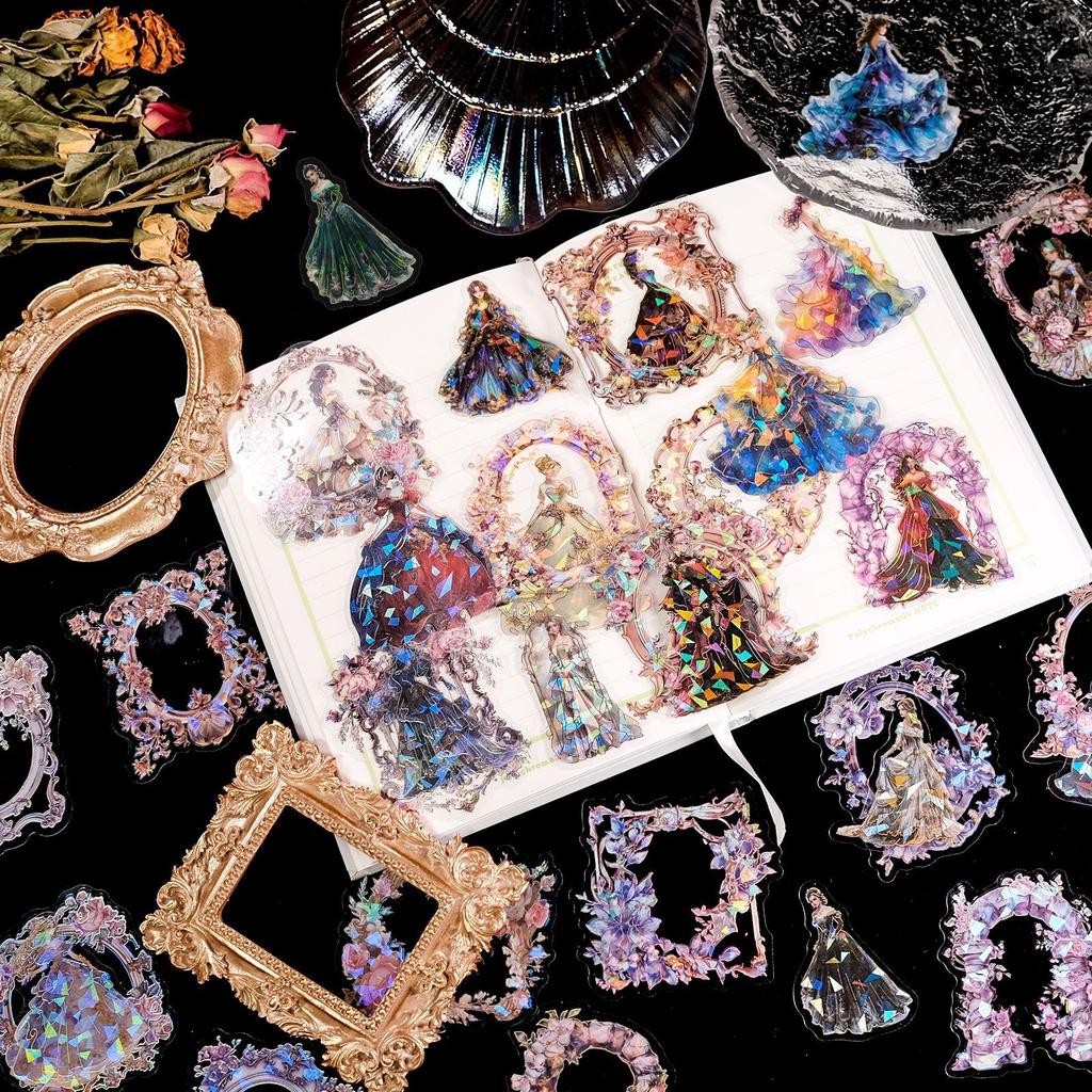 30-90 листов высококачественной серии «Сказка», прозрачная ПЭТ-лазерная наклейка для холодной утюжки, сделай сам, ручной аккаунт