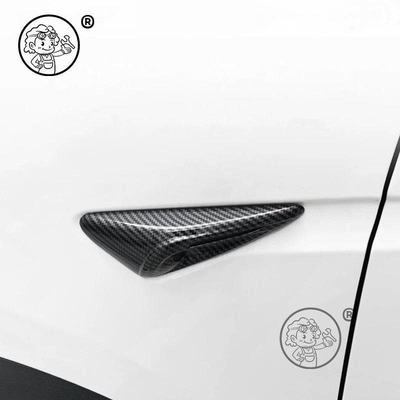 For Tesla Model YL 2026 2027 Car Leaf plate camera protection cover body Carbon fiber decorative Car modification accessories